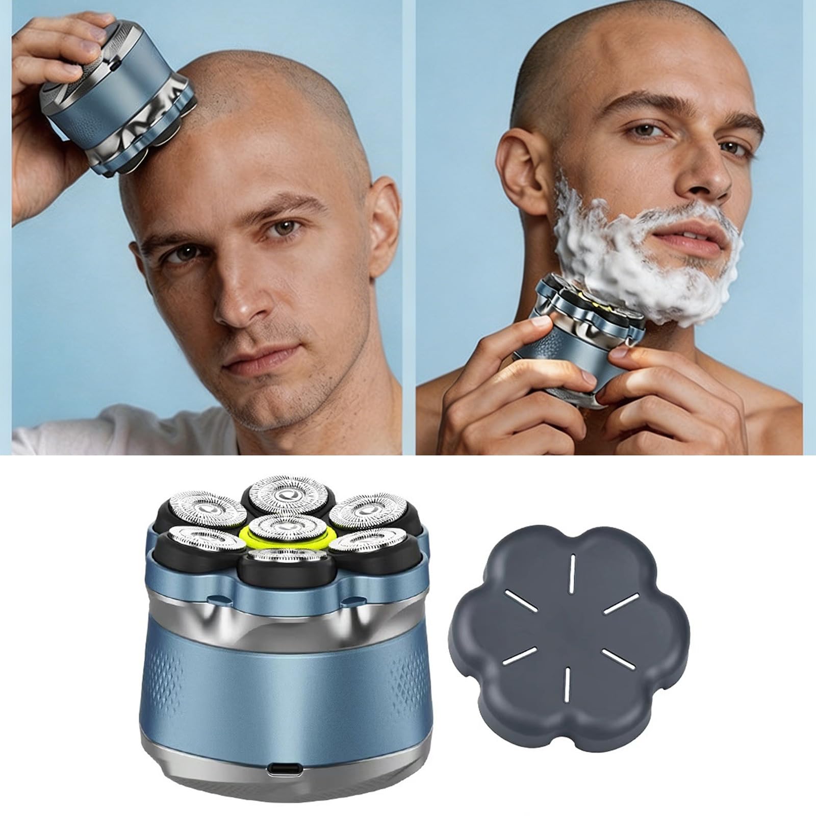 Rasoio rotativo per uomo 7 Setup con lunga durata della batteria Buona capacità Rasoio della batteria