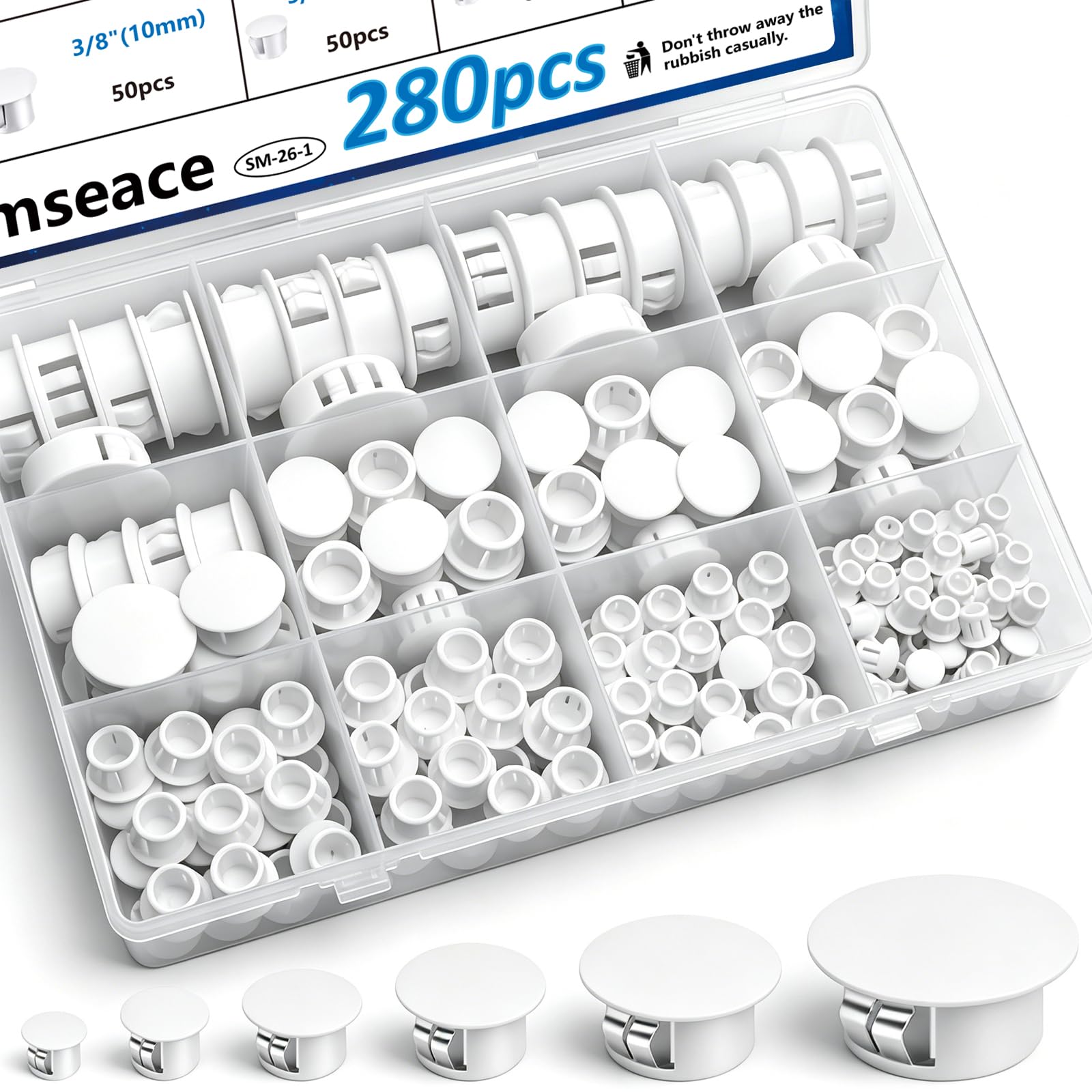 135 Hole Plugs - Nylon Plastic Assortment -17
