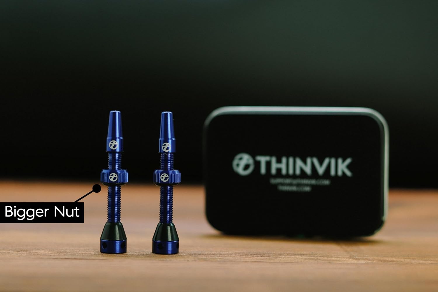 Thinvik Presta Tubeless Valve Stem 44/48/65/70/85mm,Super Light Alloy Presta Tubeless Valve Stem Kit for Tubeless Tires-2 Tubeless Valve Stem (with Aluminum Alloy Valve Cap) + Valve Core Removal Tool