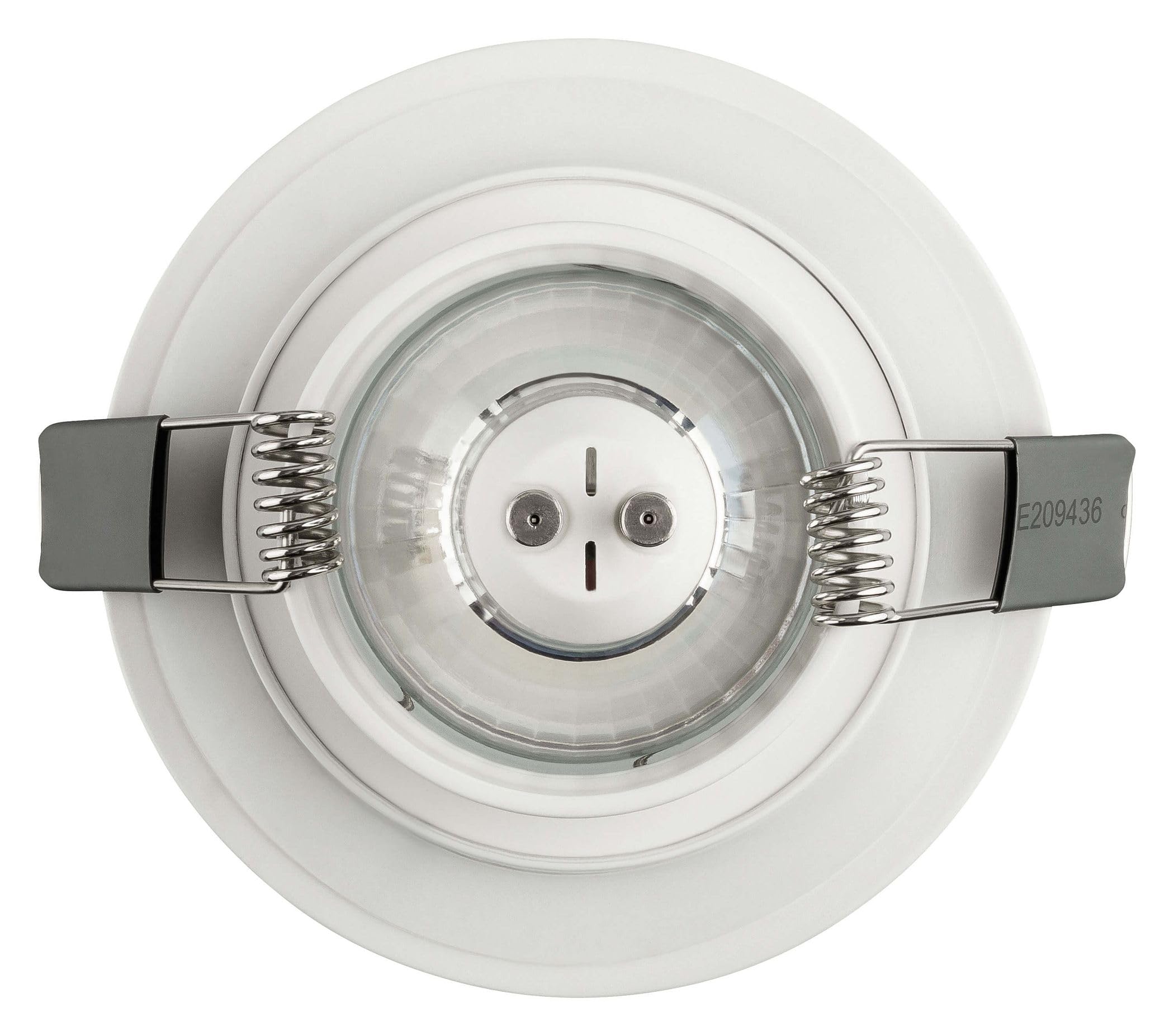SEBSON Foco Empotrable IP44 para Baño con Casquillo GU10 - Downlight Aluminio Ø90mm, Marco para Focos LED o Halógenos, Diámetro Orificio 70mm - Set de 12