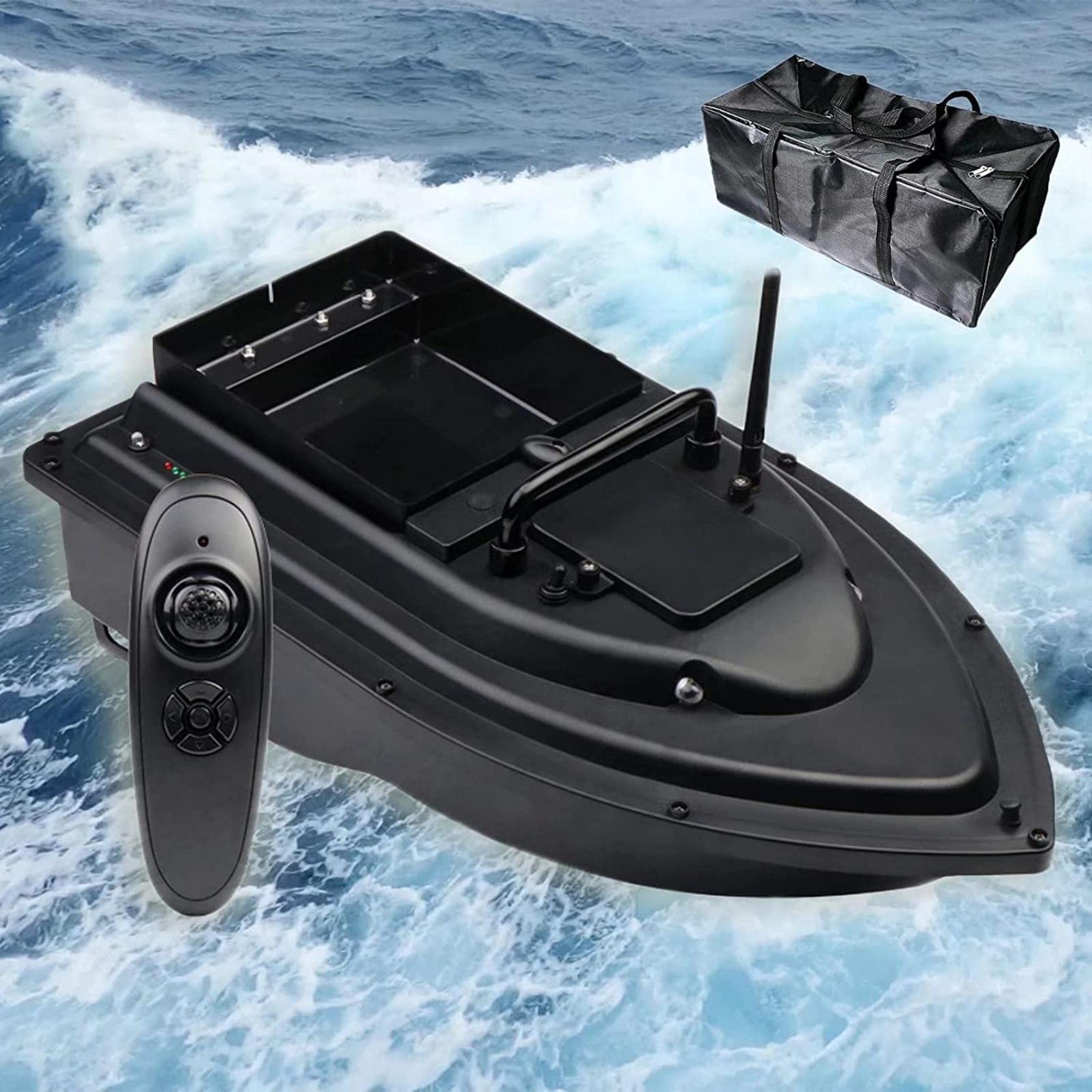 Nuevo Barco de Cebo de Pescado para Pesca de Carpa Barco de Cebo Inteligente de 500 m con batería de 5200 mAh y luz Nocturna LED Crucero automático Herramienta de Pesca Adicional