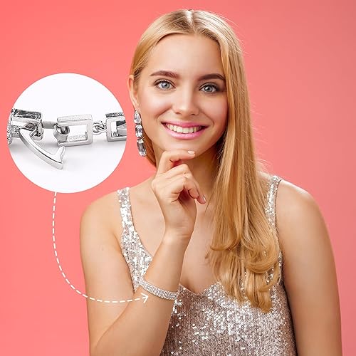 Miniatura 6 de CHANZET Extensores de pulsera con cierre de collar de oro, 6 piezas, cierres dorados y plateados para pulseras, cierres de collar y cierres, cierres