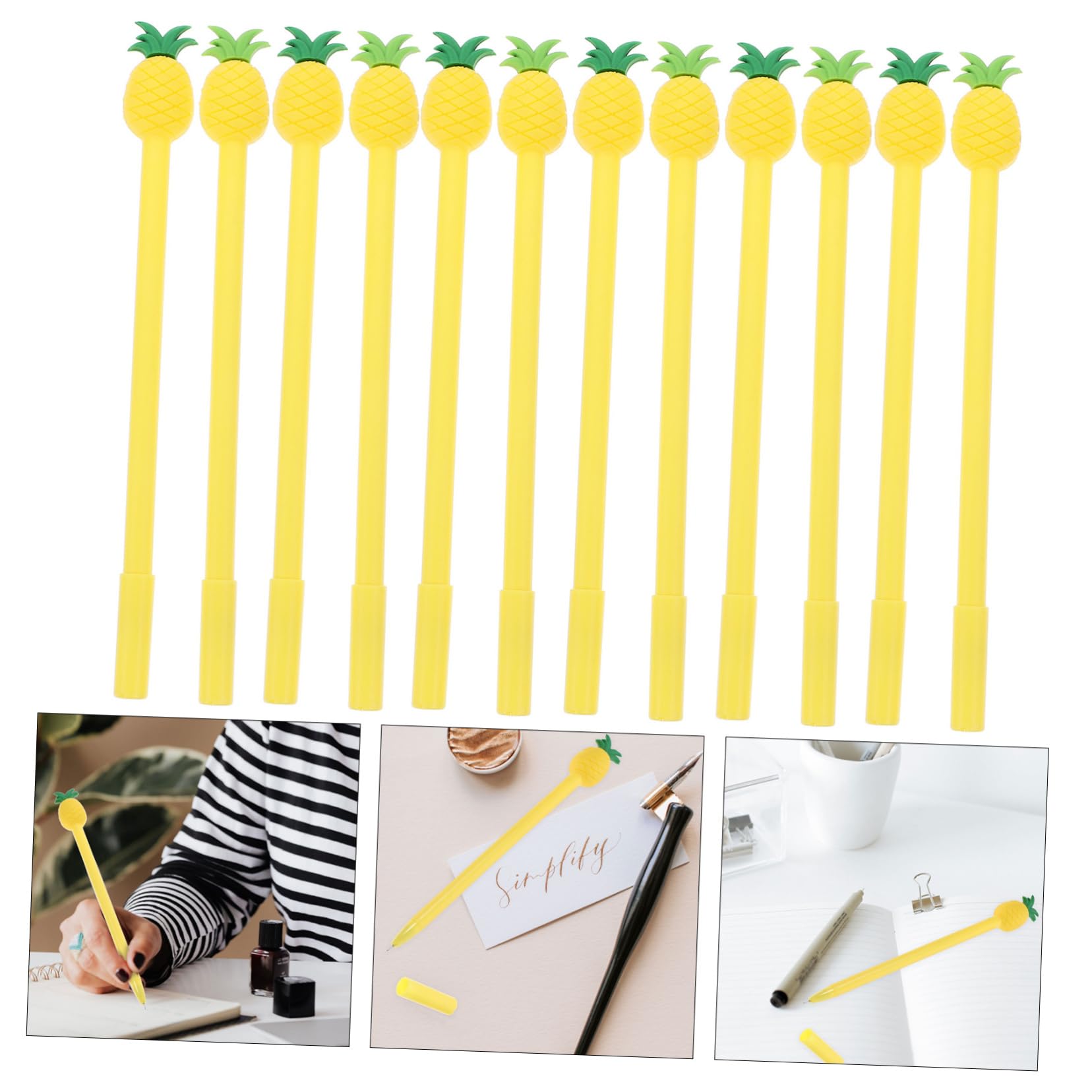 ABOOFAN 36 Pezzi Di Cancelleria Per Studenti Penne Gel A Forma Di Ananas Penna Per Scrivere Materiale Scolastico Per Ufficio