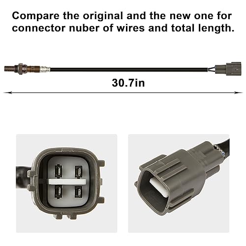 Miniatura 2 de JISKAIAI o2 Junta de sensor de oxígeno OEM 89465-0801089465-20510 Reemplazo Toyota Camry Sienna Celica Prius Matrix Supra