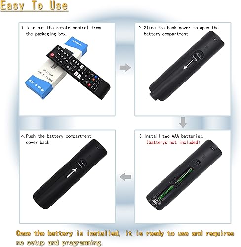 Miniatura 3 de Control remoto universal para todos los televisores Samsung compatible con todos los televisores inteligentes Samsung LED LCD HDTV QLED SUHD UHD 4K