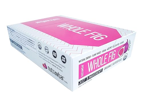 Miniatura 3 de Nutrawbar, Superalimento orgánico, barra de frutas crudas y nueces, higo entero, 1.4 onzas, 12 unidades