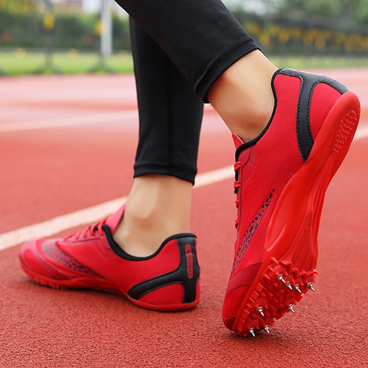 Zapatillas de Atletismo Unisex con 8 Clavos: Zapatillas Profesionales Transpirables para Correr, Saltar y Sprint para Hombres y Mujeres, para Deportes Profesionales y de Velocidad