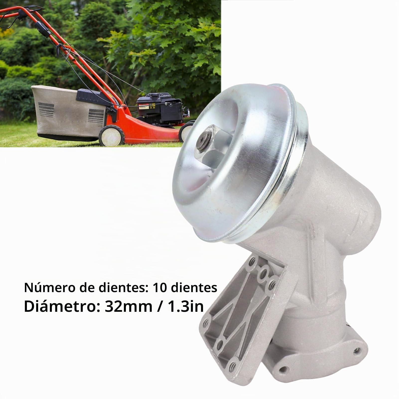 Zerodis Cabezal de Engranaje para Cortadora Recortadora Oleo Mac EM753, Amplia Compatibilidad, Resistente Al óxido, Mano de Obra Superior, Pieza de Repuesto Ideal, Ampliamente Utilizada