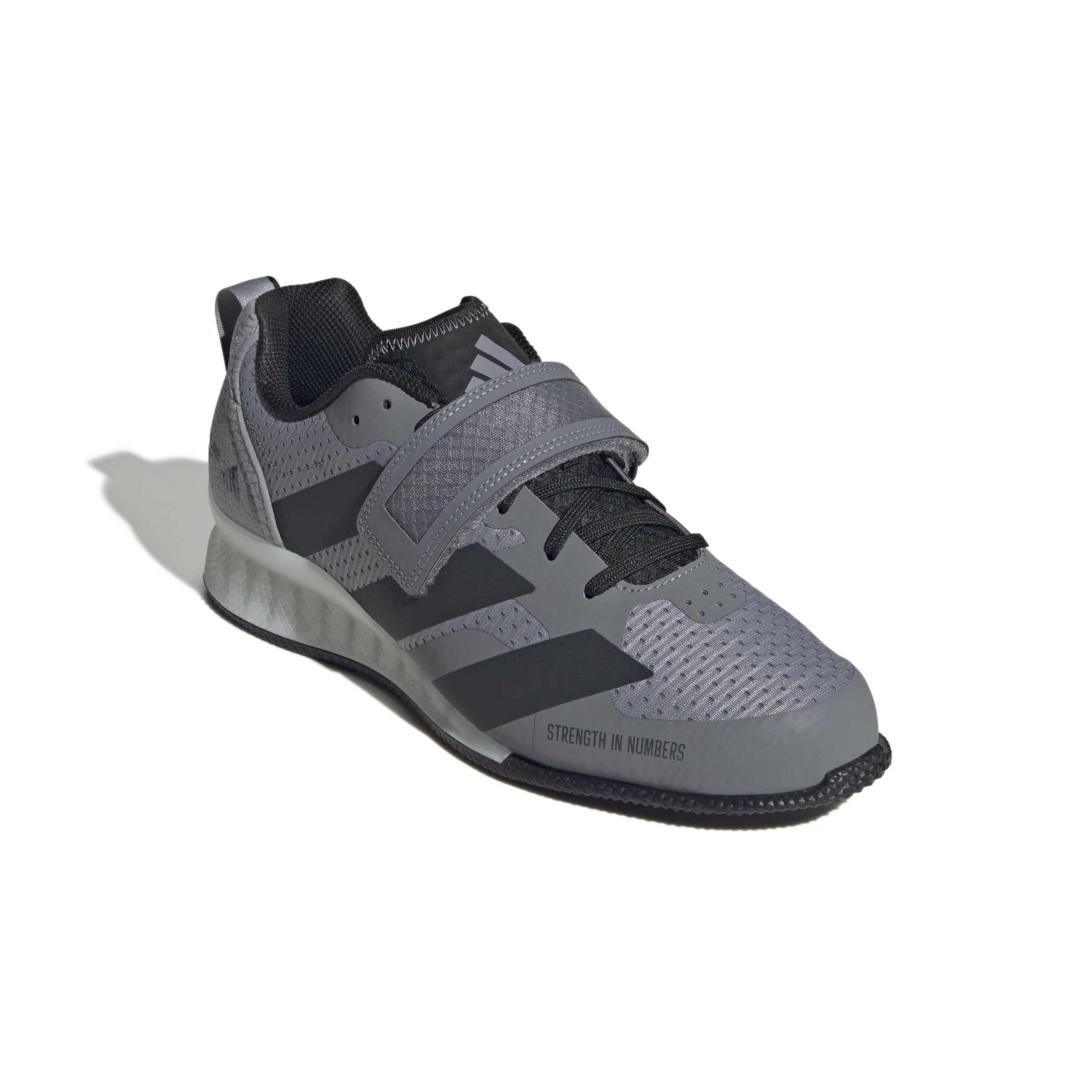 adidas Unisex Adulto Adipower Weightlifting 3 Shoes, Grey/Carbon/Core Black, 45 1/3 EU