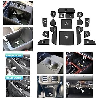 GAFAT Gummimatten Set Für VW Tiguan 2 & Seat Tarraco - Antirutsch Schutz Für Innenraum