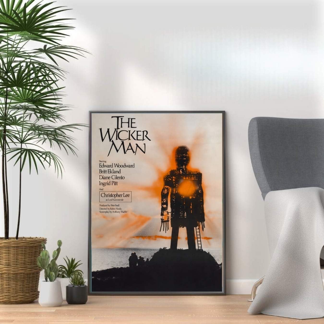 Horror Movie Poster Prints, Scary Film Wall Art, Halloween Decor, Horror Room & Home Cinema Wall Decor (THE WICKER MAN, A4 Print Only (30x21cm))