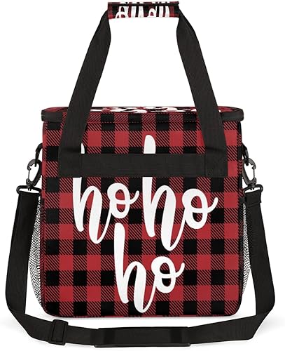 Miniatura 5 de Bolsa de café HOHOHO de Navidad Balfour a cuadros, bolsa de almacenamiento de viaje compatible con Keurig K-Mini o K-Mini Plus Estuche de cafetera