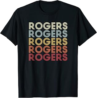 Rogers Arkansas Rogers AR Retro Vintage Text T-Shirt