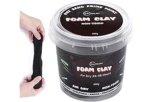 Moldable Cosplay Foam Clay (Black)