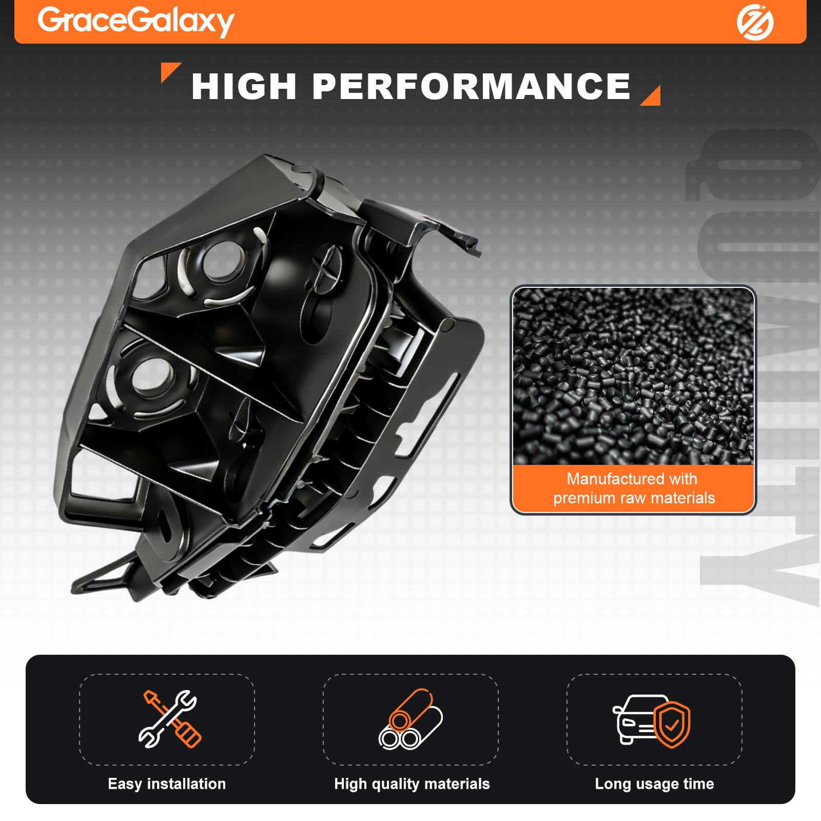 GraceGalaxy Support de Pare-chocs pour 308 2009-2014, 308 SW I 2007-2014 7120PW 7119LR Avant Gauche et Droit