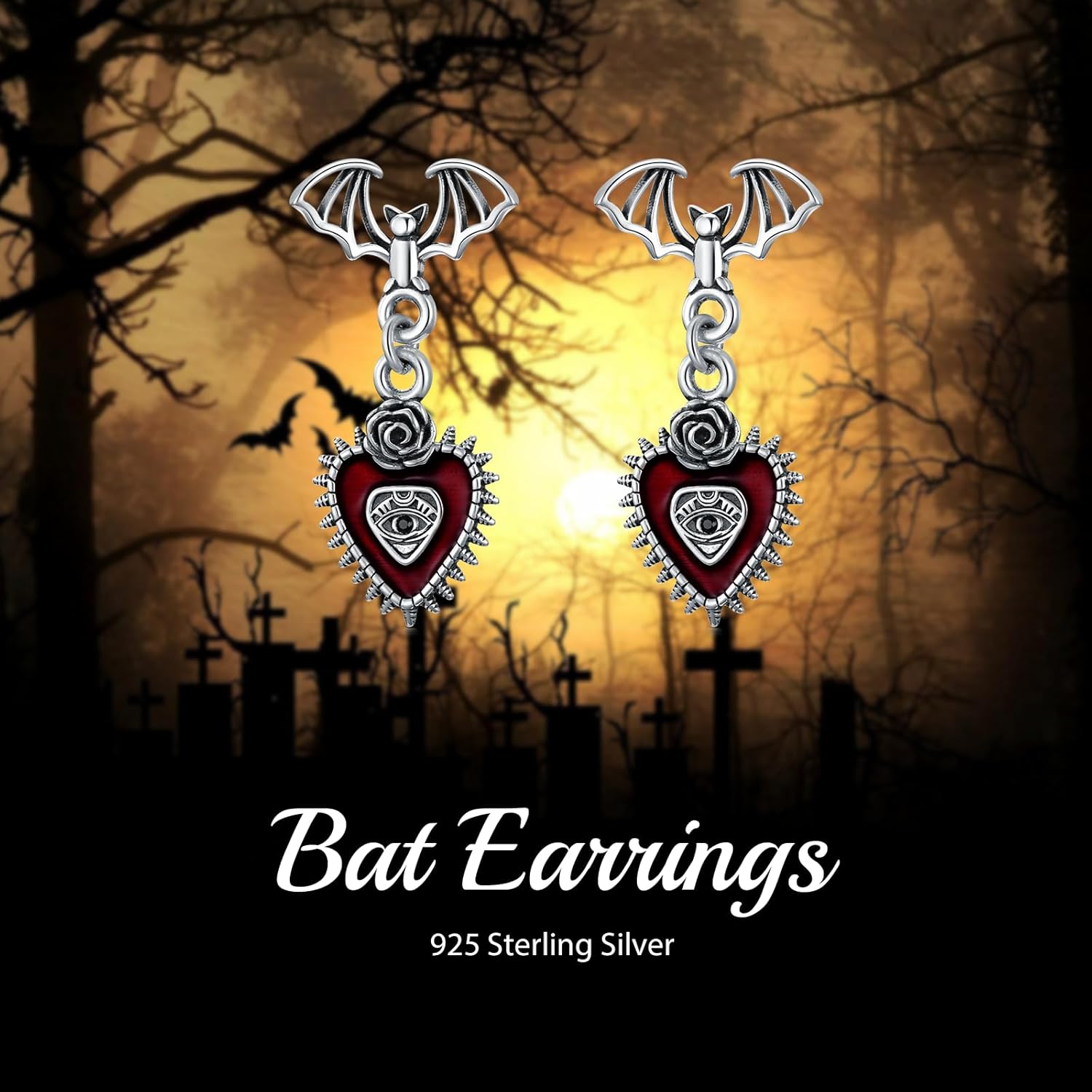 Phoenix/Snake/Bat Earrings 925 Sterling Sliver dangle Earrings for Women