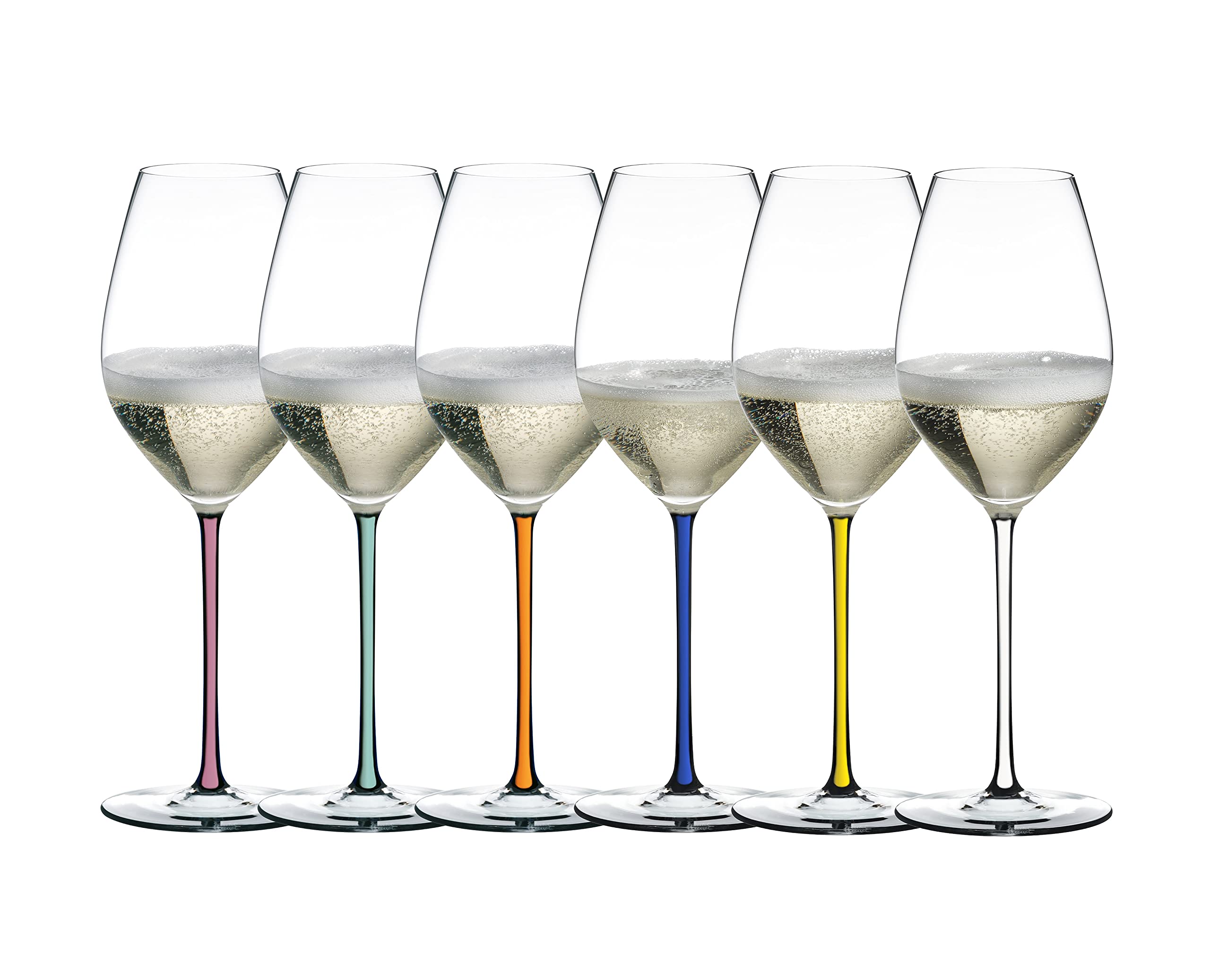 RIEDEL - Fatto A Mano - Champagne Wine Glass - Crystal Glass - Colour: Clear/Colourful - Height 25 cm