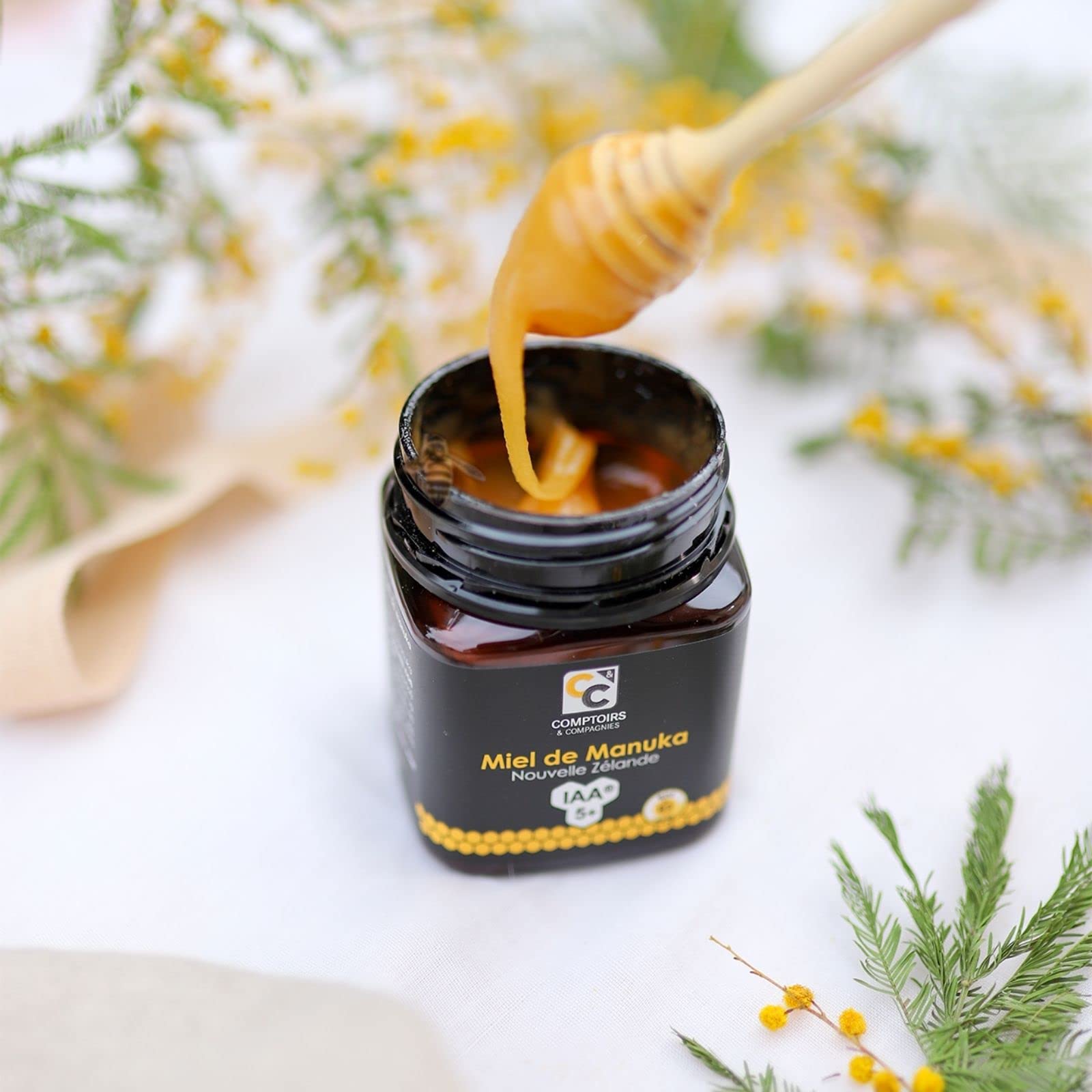 COMPTOIRS ET COMPAGNIES - Miel de Manuka Actif - IAA5+ (MGO83+) - Origine Nouvelle Zélande - 250g