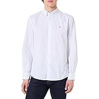 Tommy Hilfiger Camicia da Uomo Flex Poplin Fake Solid RF MW0MW41711 L/S