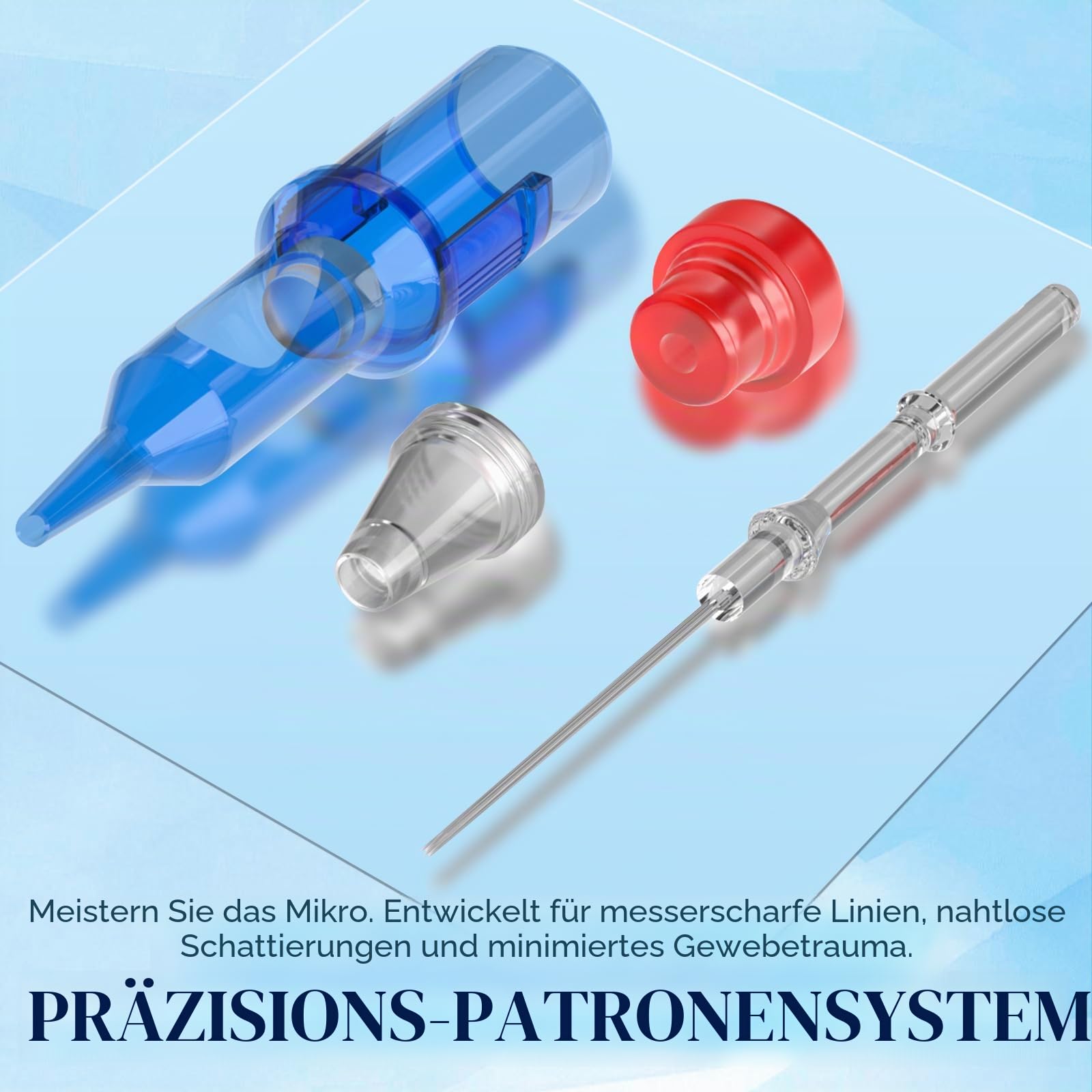 POSEIDON V3 Tattoo Patronen Nadeln 50PCS gemischte Größe sterilisierte Nadeln mit Membran Sicherheit Patronen-1203RL, 1205RL, 1207RL, 1209RL, 1207RL, 1207RM, 1205RS, 1207RS, 1209RS, 1207RS, 1207M1