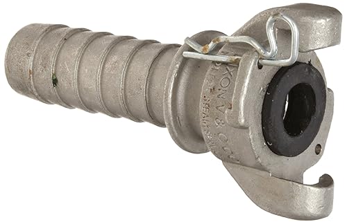 Miniatura 7 de Dixon Air King RAM1 - Manguera de aire de acero inoxidable 316, acoplamiento universal de 2 lengüetas, extremo de manguera de 12 pulgada con púas