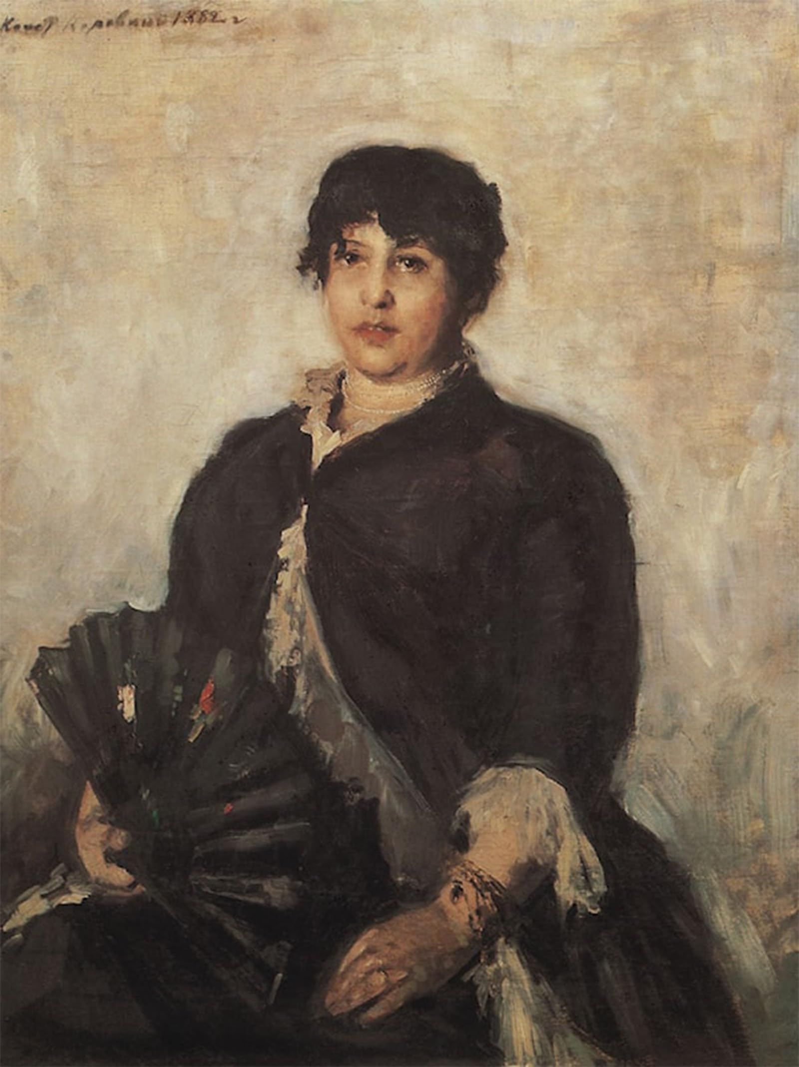 Tableau portrait d'art impression sur toile Korovine 60x90cm - 5