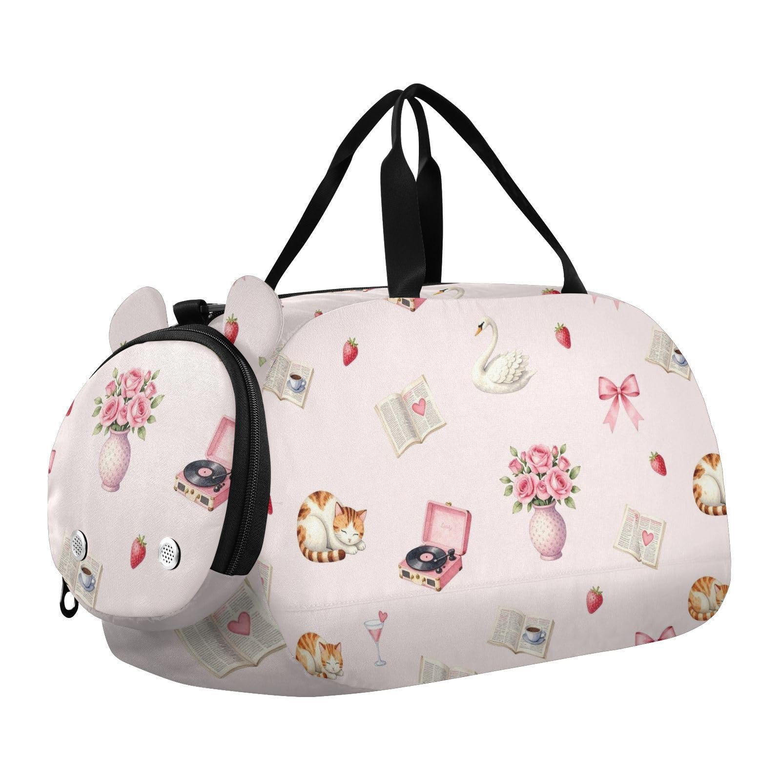 Bolsa de lona para niños y niñas para deporte, gimnasio y viajes de fin de semana 8