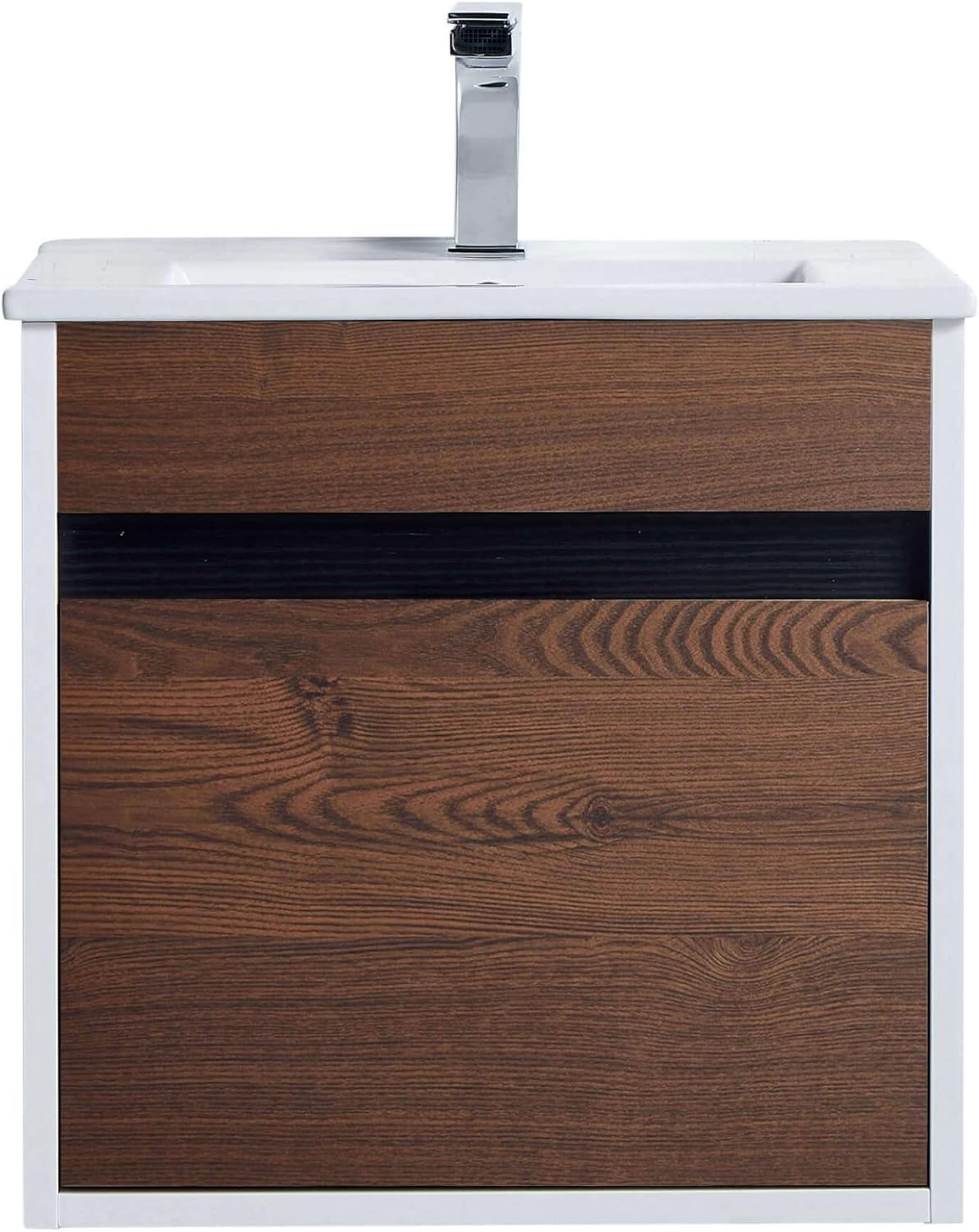 Free Shipping Offer Fine Fixtures - Wall Mount Bathroom Vanity And Sink, Knob Free Design - Alpine Collection -