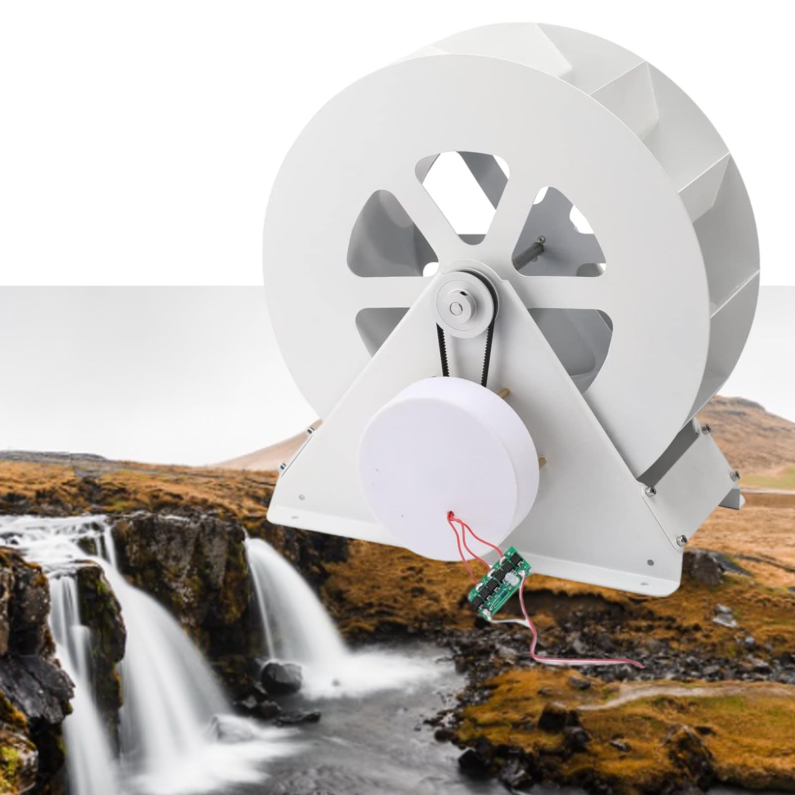 tbanvoo Mini Turbina De Flujo De Agua De Alta Potencia, Microgenerador HidráUlico De Agua AtmosféRico, Herramienta De Carga HidroeléCtrica, Cargador De Agua PortáTil