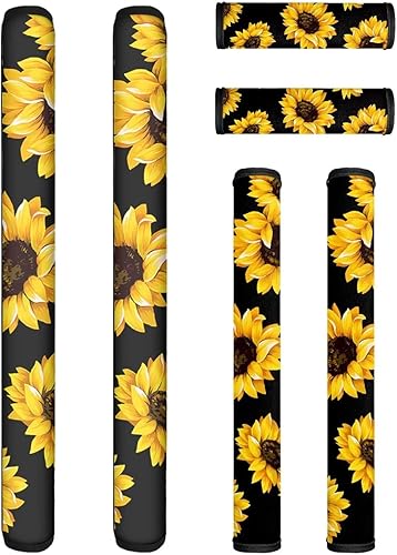 Vista 28 de 6 fundas lavables para manijas de puerta de refrigerador, protector antideslizante para nevera, horno, lavavajillas, mantener alejadas de huellas