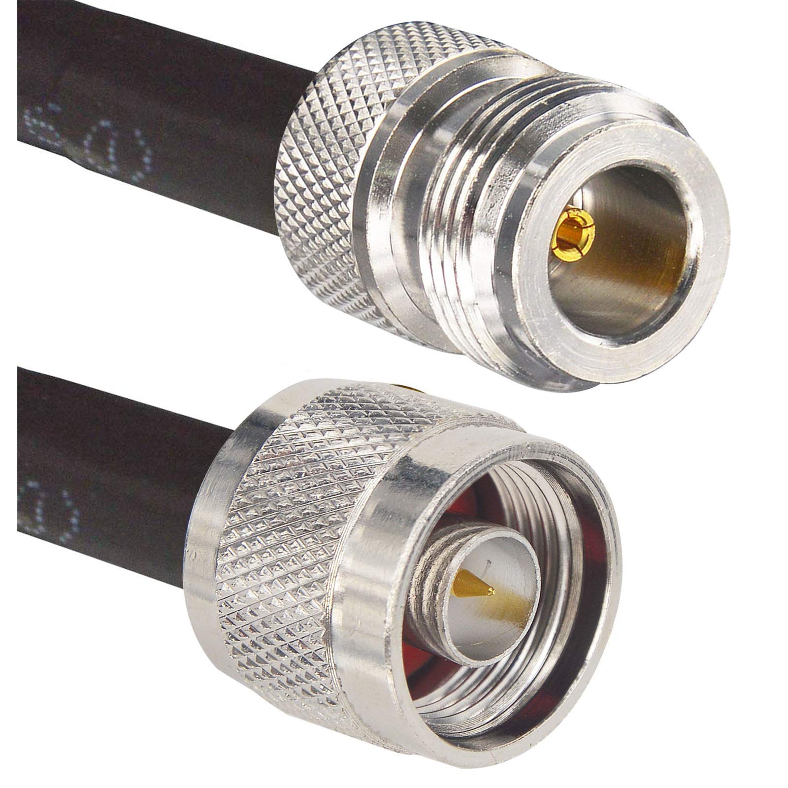 10M/33ft KMR300 Câble Extension à Très Faible Perte N Mâle à N Femelle Coaxial 50 Ohms Câbles cuivre pur pour 3G 4G 5G Antenne Signal Booster Radio Scanner (pas pour TV)