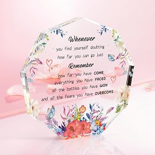 Inspirational Gifts for Women - Acrylics for Coworkers, Teachers, College Students, Retirement, Farewell, Friends, Nurses, Graduation