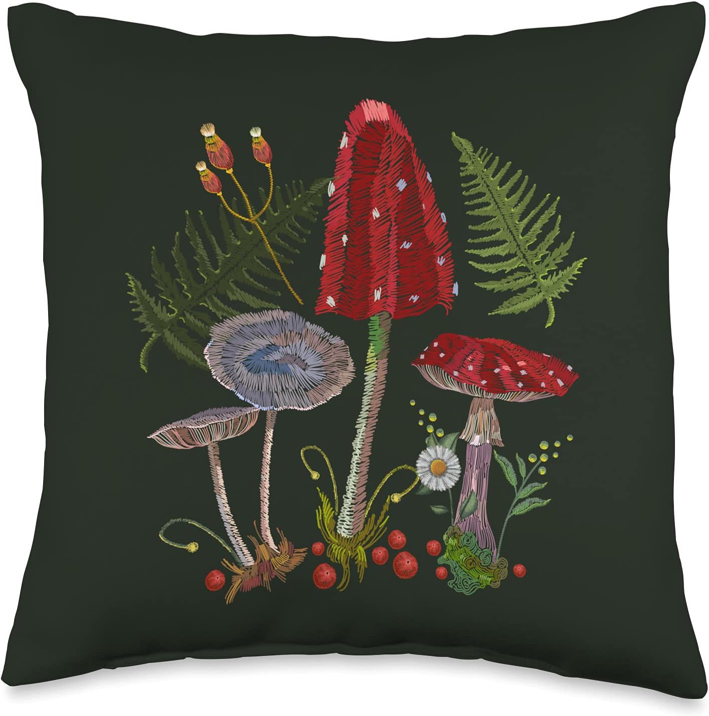 mushroom throw pillow