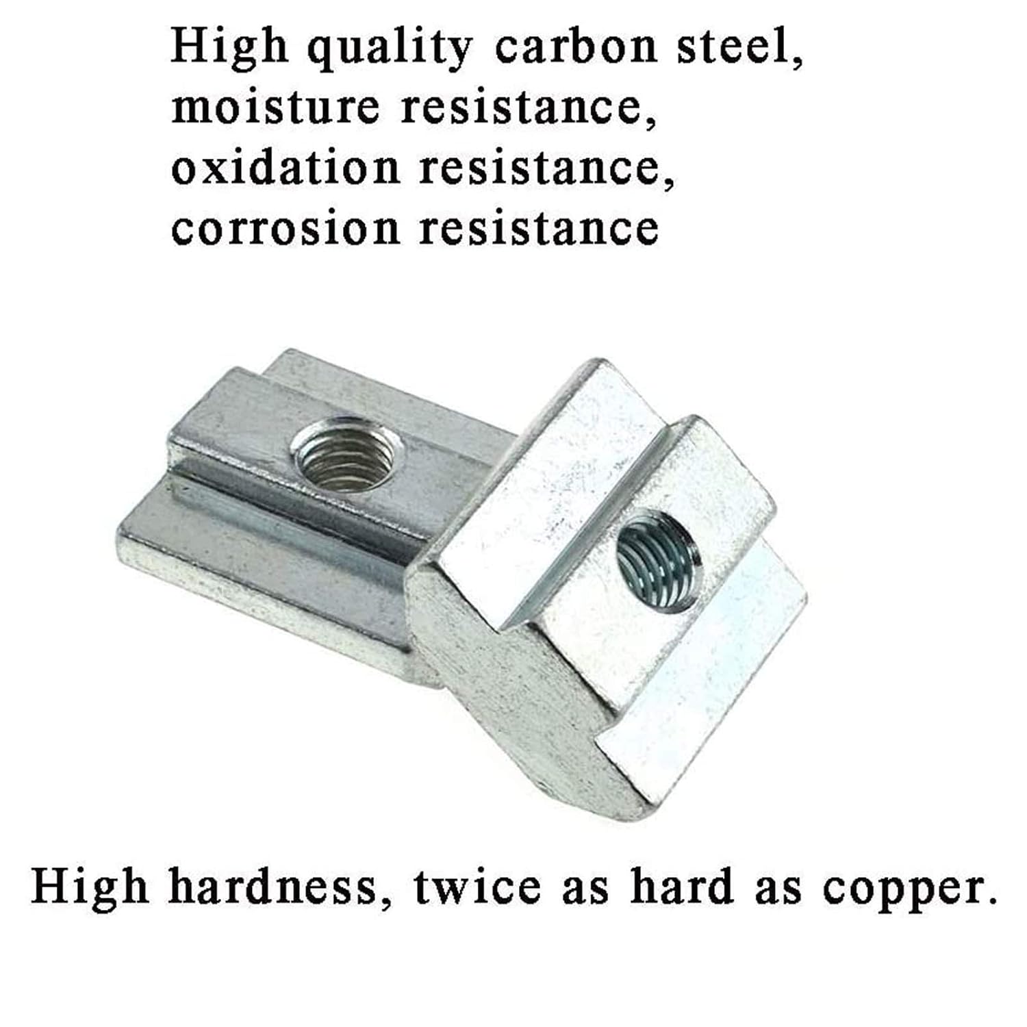 15pcs 4040 Series Sliding T Nuts Metric M6 Thread Slide in Hammer Head T-Nut for Standard 8mm T-Slot Aluminum Extrusion Profile （4040 Series M6）