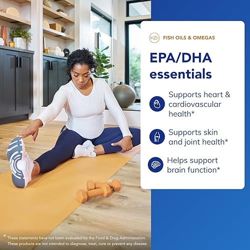 Vista 10 de Pure Encapsulations EPA/DHA Essentials - Suplemento concentrado de aceite de pescado para apoyar la salud cardiovascular - Suplemento premium de EPA