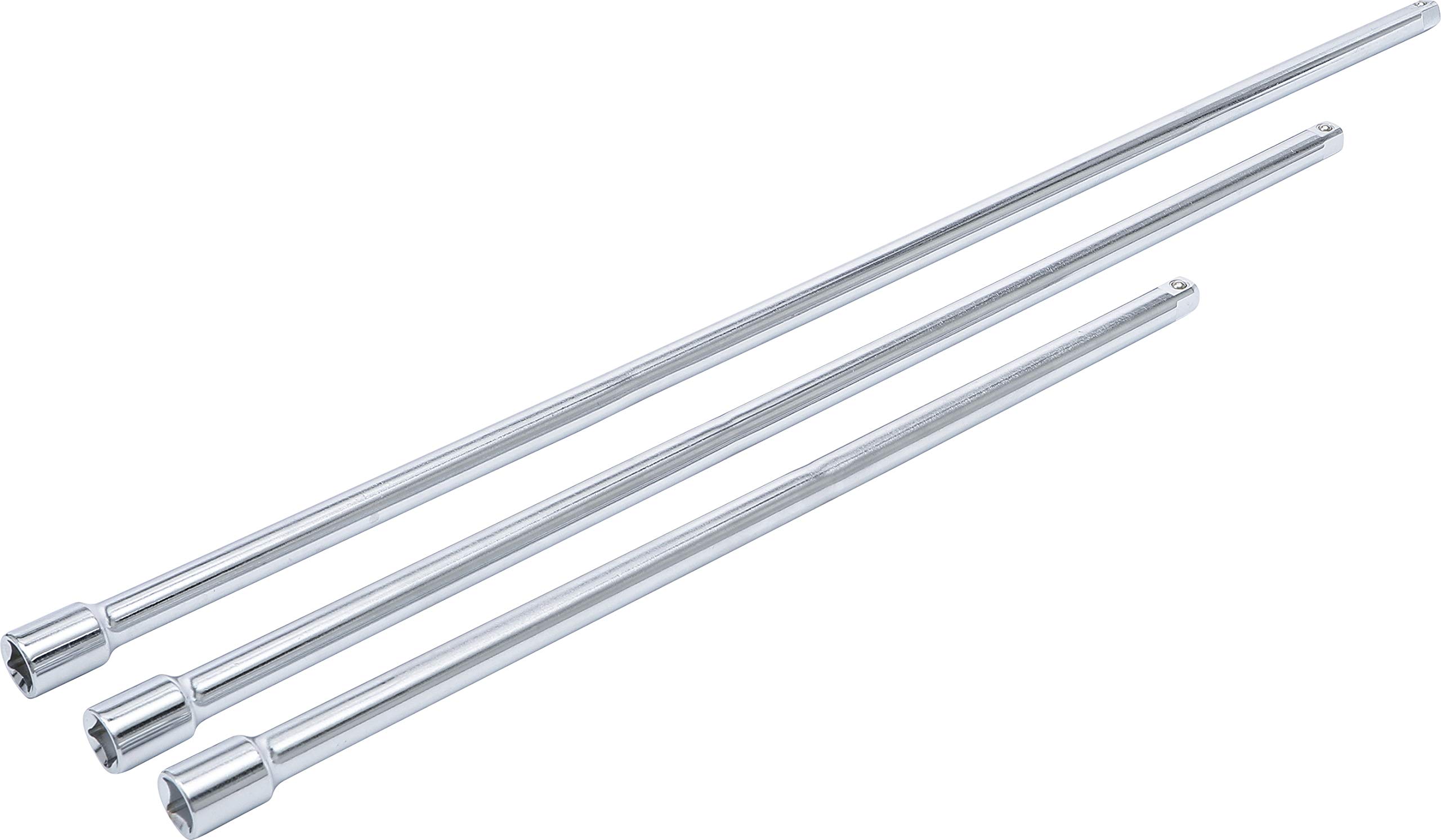 BGS Diy 92237 | Set di prolunghe | 12,5 mm (1/2") | 450 / 600 / 750 mm | 3 pz.
