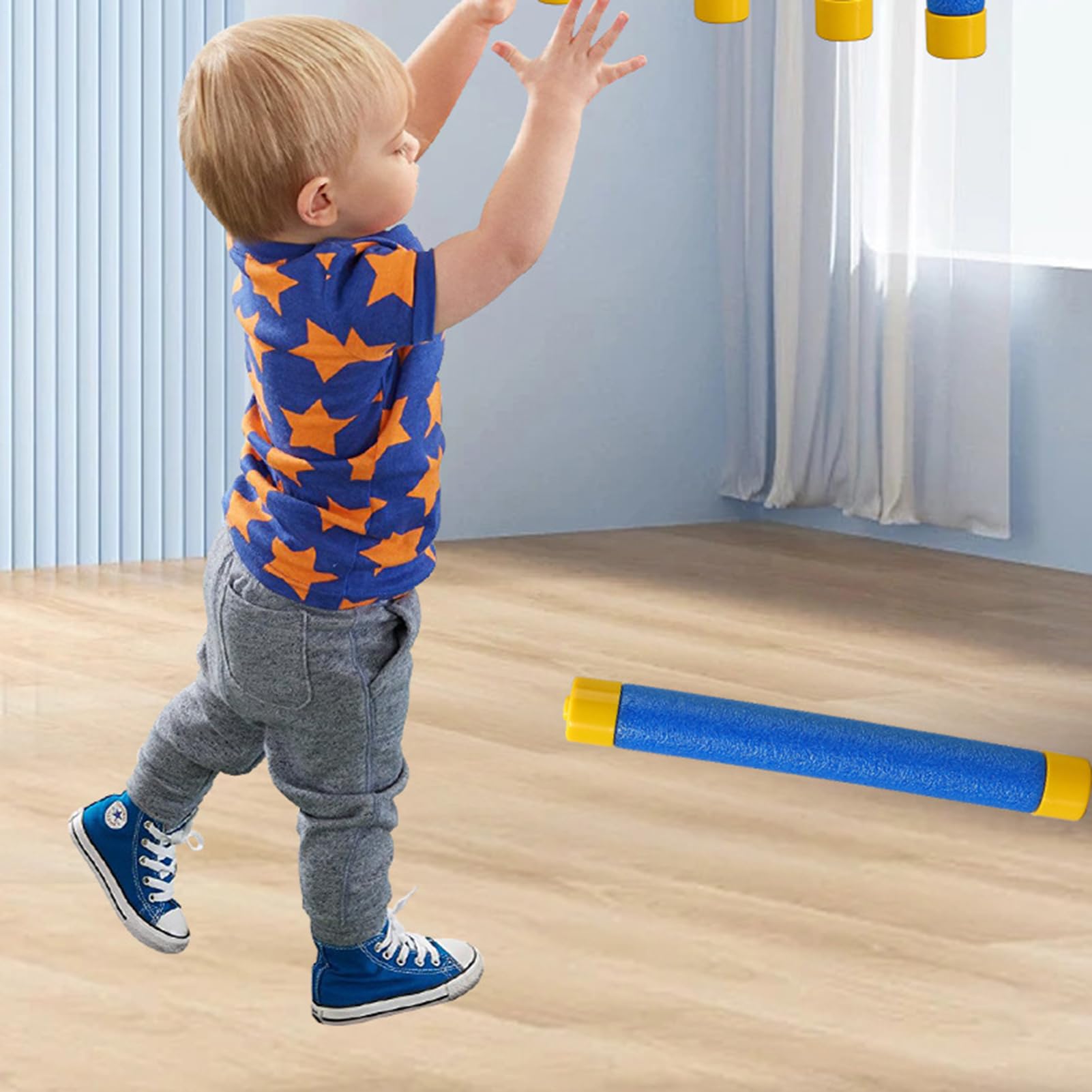 Reflex Trainer, Hand Speed Challenge, Reaction Game, Adjustable Drop, Hand Eye Training Improves Reflexes Fun Skill Test for All Ages, 15.74x2.08x3.74 in