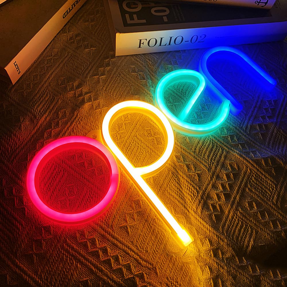Pannello neon in acrilico aperto per pizzeria, negozio, cucina, forno, decorazione per feste, regali per gli amanti della pizza, 40 x 20 cm