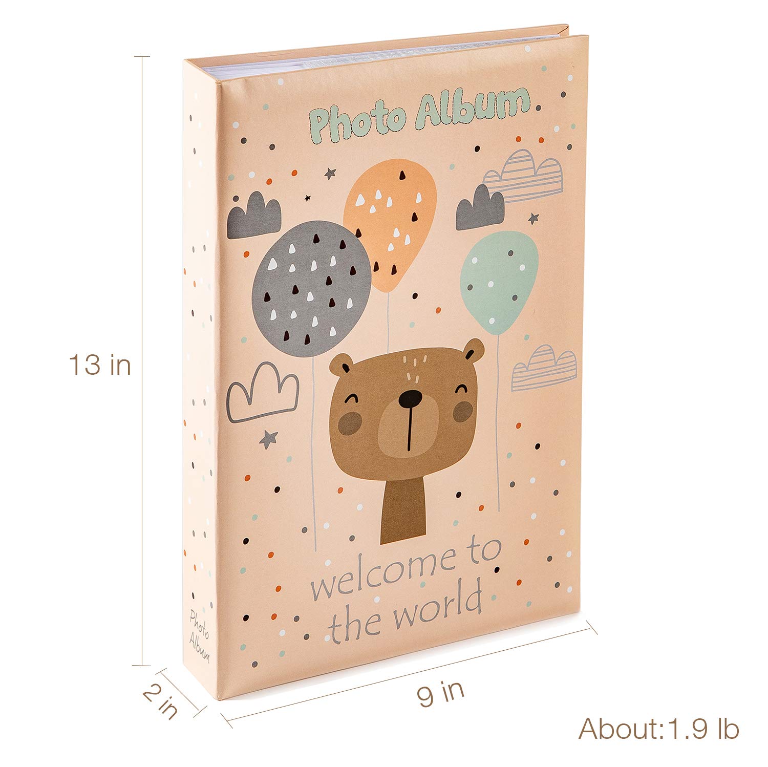 Edian Memo Photo Album 4x6 300 Photos, Family Baby Kids Cute Photo Album with Writing Space : Baby
