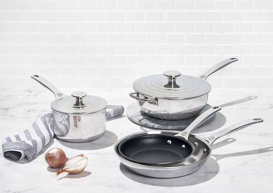 LE CREUSET triVita ステンレスフライパン　トリビータ Amazon.com: Le Creuset Tri-Ply Stainless Steel Saute Pan, 3