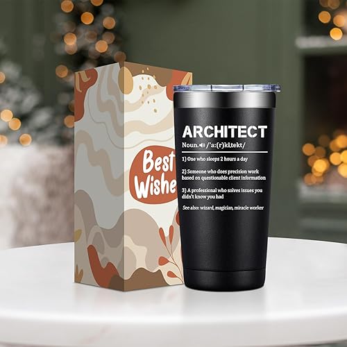 Miniatura 3 de SpenMeta Regalos de Arquitecto de Arquitectura para Navidad, Cumpleaños - Regalos Geniales de Arquitecto para Estudiante, Hombres Mujeres. Taza de