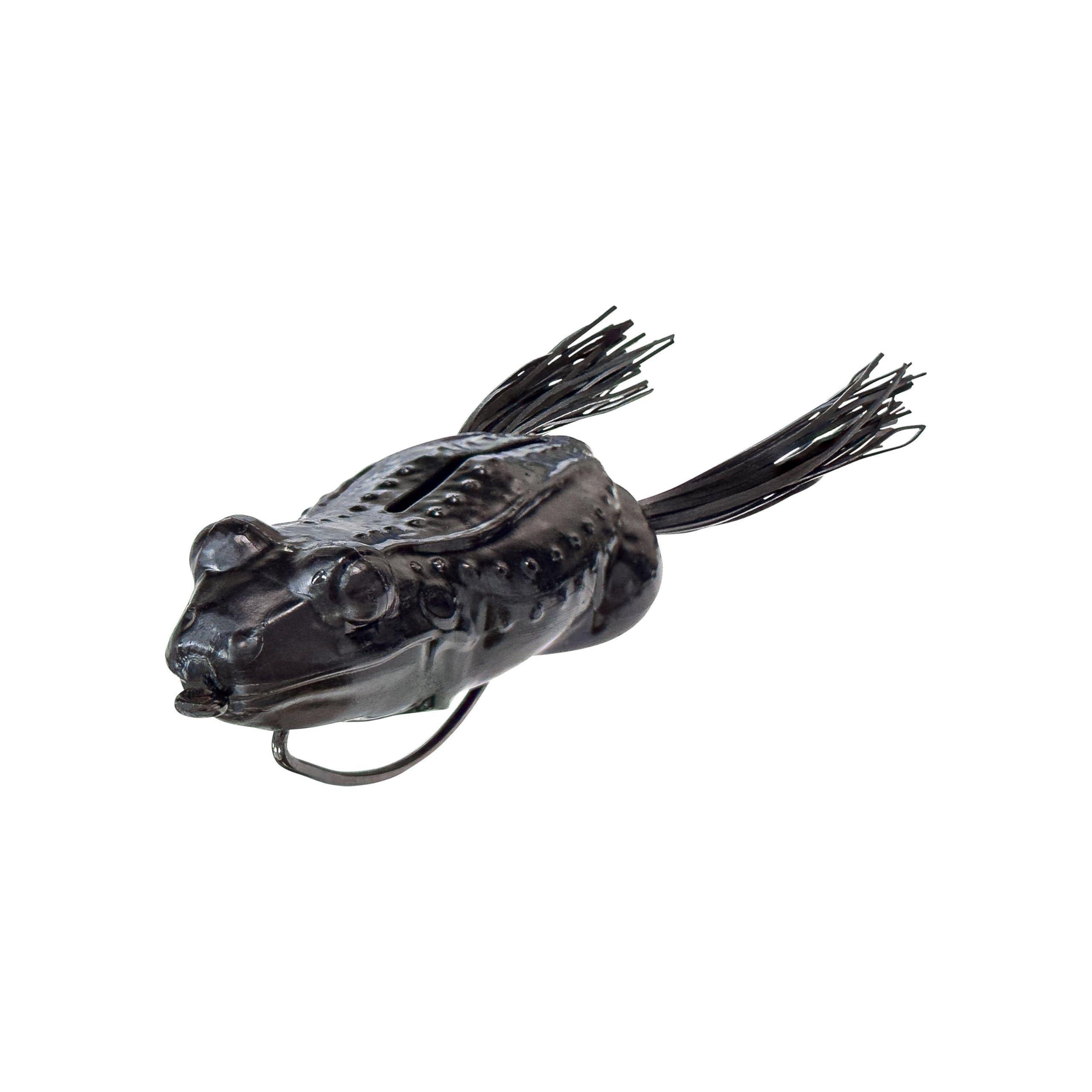 Savage Gear Tough Frog Scented Fishing Lure Black, 4 in, 2, Topwater Bass Bait โ image 1