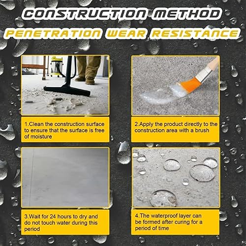 Miniatura 4 de Pegamento impermeable invisible súper fuerte, 31.16 onzas de pegamento impermeable, revestimiento impermeable transparente, sellador de aislamiento