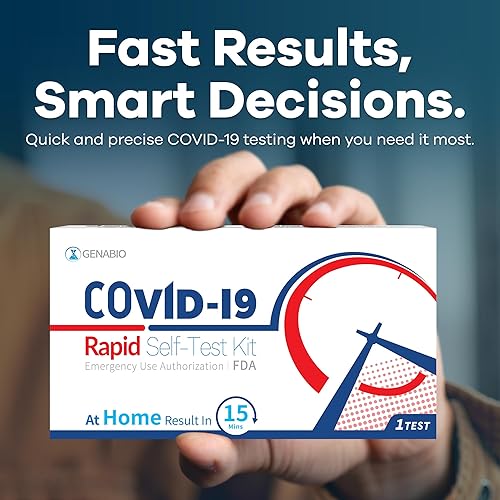 Miniatura 14 de Genabio Kit de autoprueba rápida de antígeno COVID-19 (204 pruebas) - Autorizado por la FDA EUA Resultados en el hogar de 15 minutos Hisopo