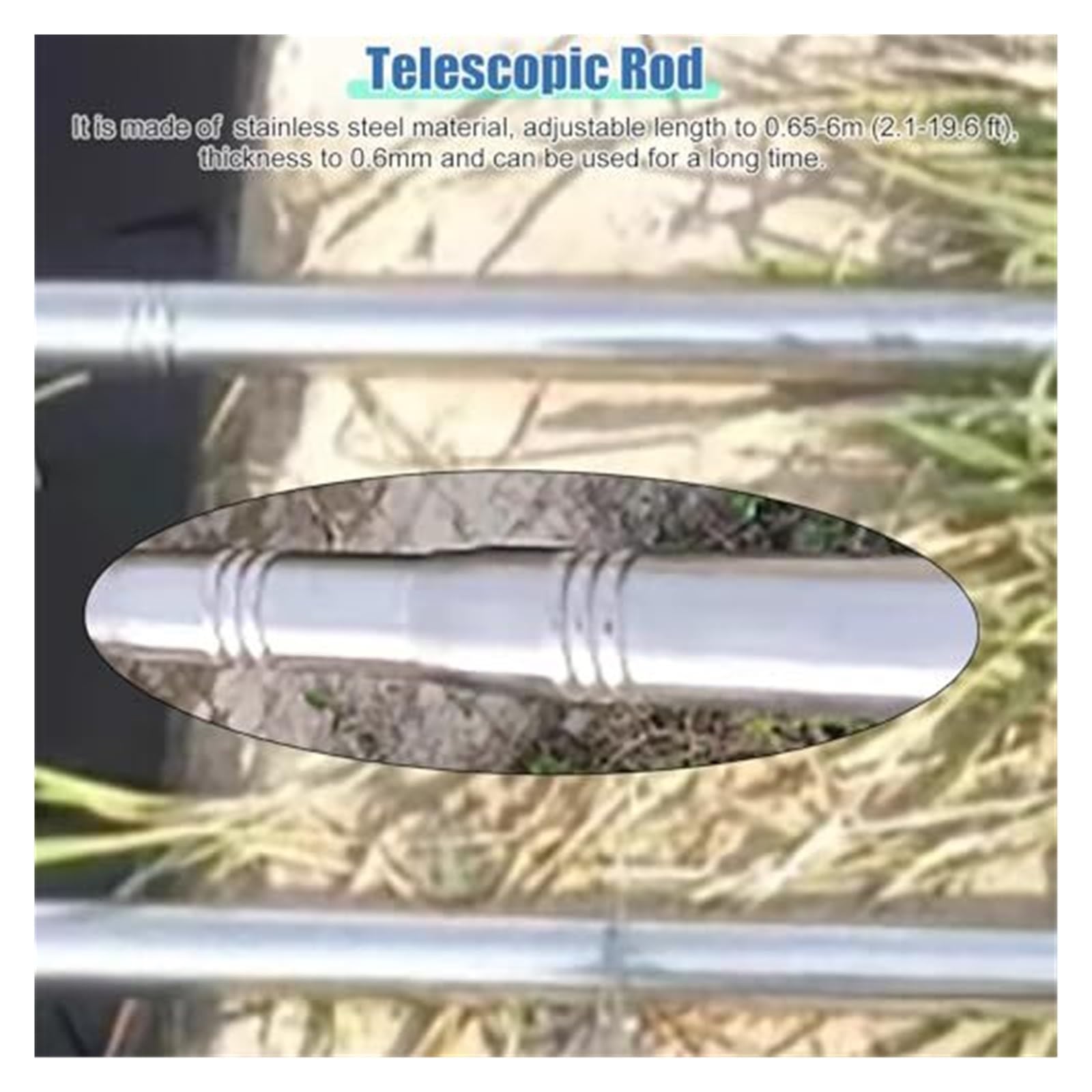Kit campionatore d'acqua – Asta telescopica in acciaio inox con tazza girevole per laghi, fiumi, piscine – strumento di test lunghezza regolabile, capacità 500 ml o 1000 ml