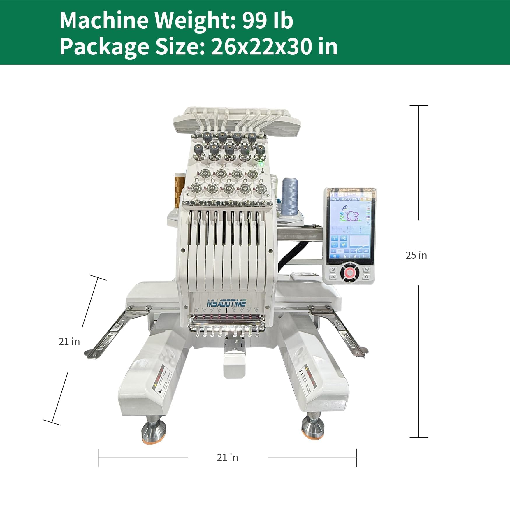 Amazon.com: MYADDTIME Embroidery Machine with 8 Needles, 7