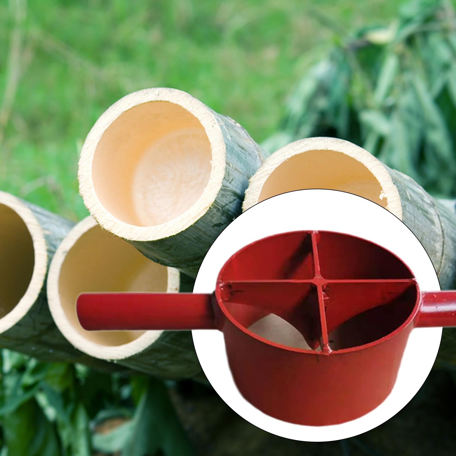 Fendeur à Bambou Manuel en Acier, Outil de Fendage pour Bambou, Sépareur Pratique et Léger, Léger Solide pour Bricolage Maison et Le Jardin, 4 Couteaux