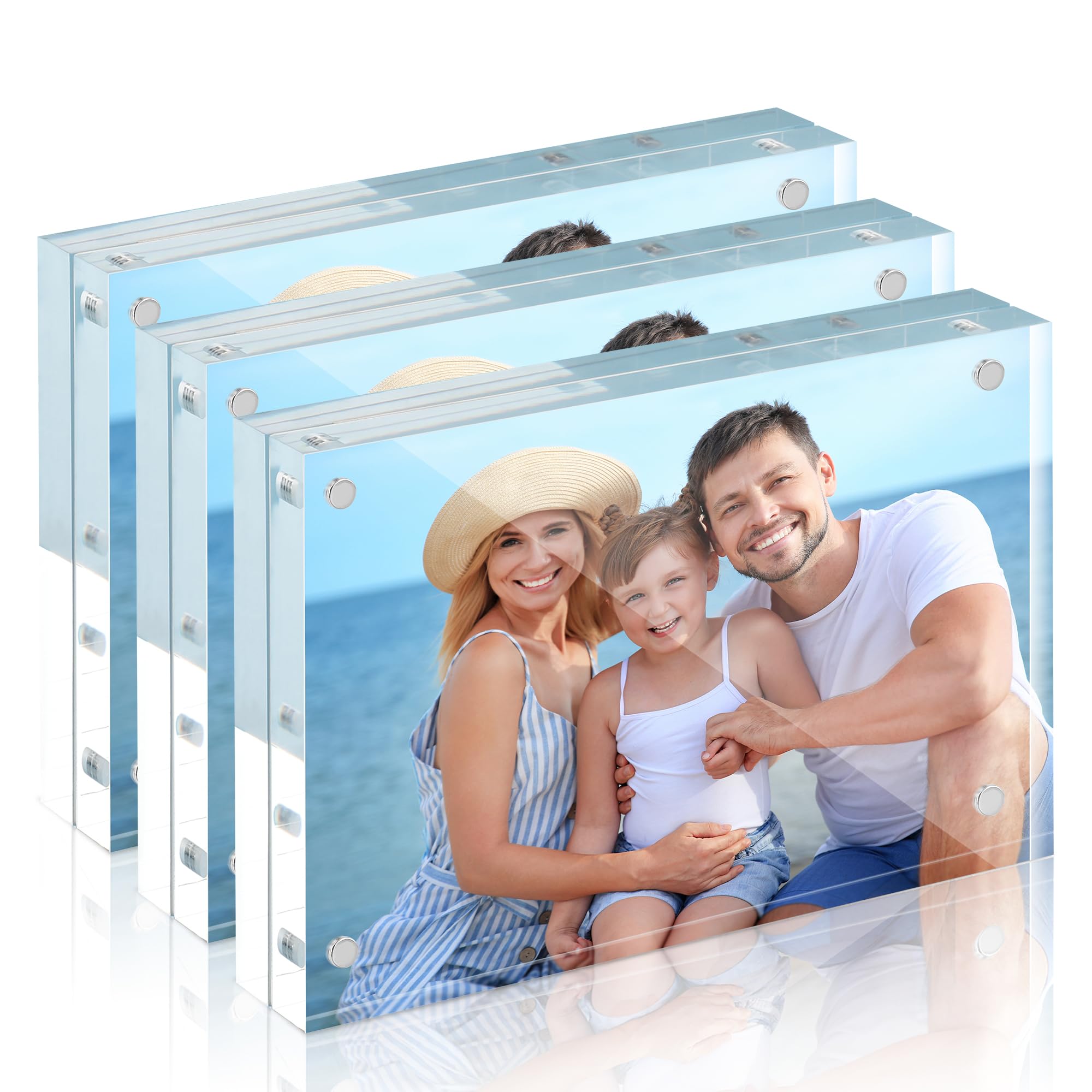 HOUSE DAY Acrylic Picture Frames 5x7 3-Pack