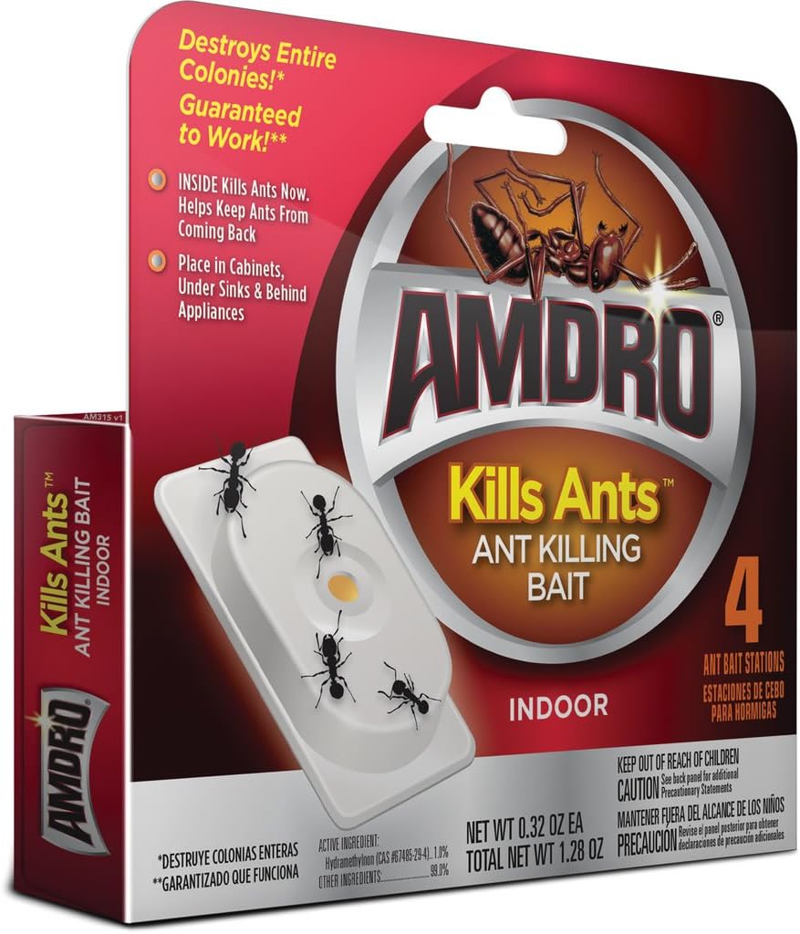 Amazon Com Amdro Kills Ants Bait Stations 4 Pk Ant Stakes Indoor Garden Outdoor