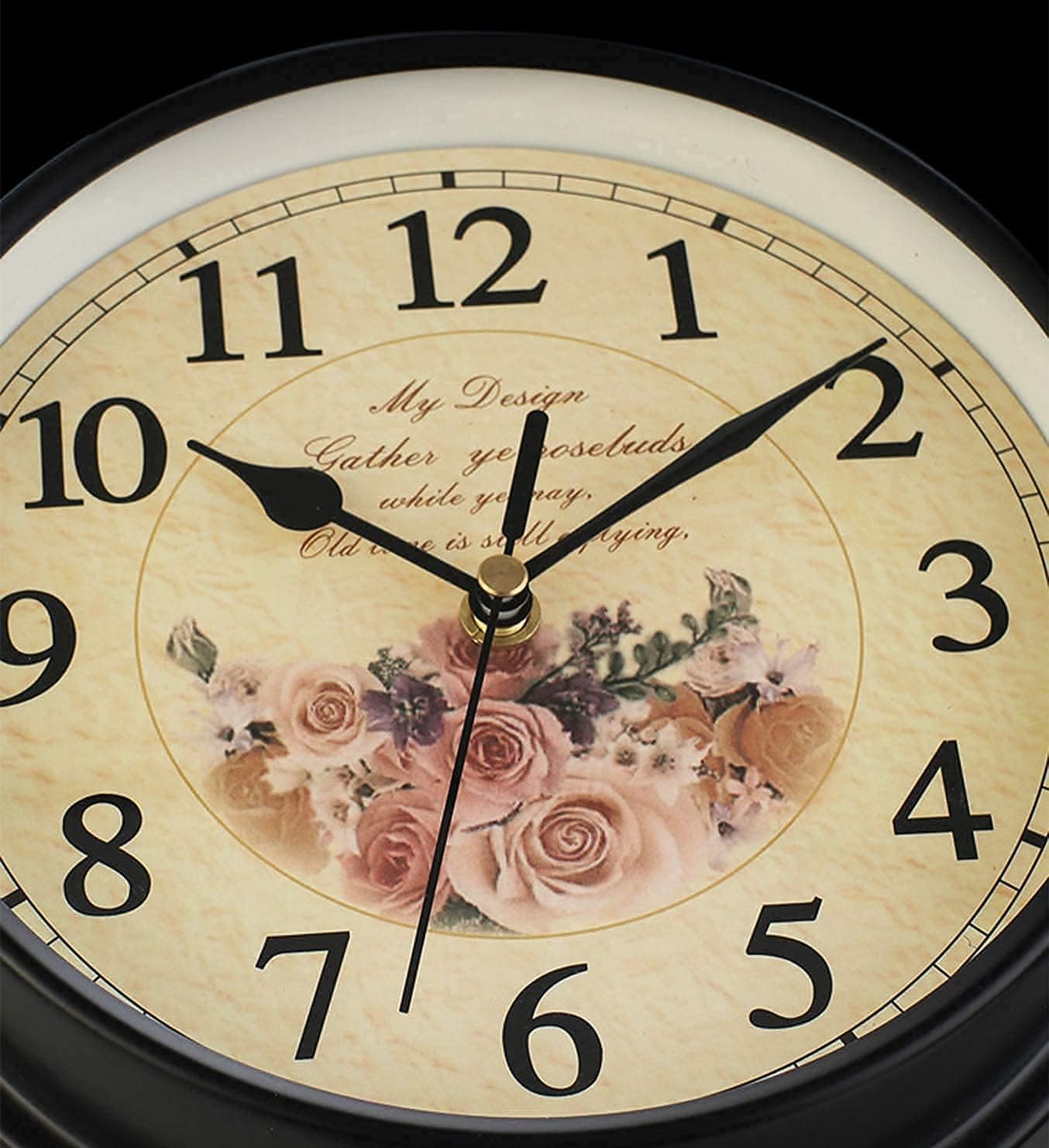 Wall Clock Art Clock Living Outdoor Garden Clock, Simple Wrought Iron Wall Clock, Retro Double-Sided Wall Clock, Station Wall Clock Home Decor Wall Decor Clock